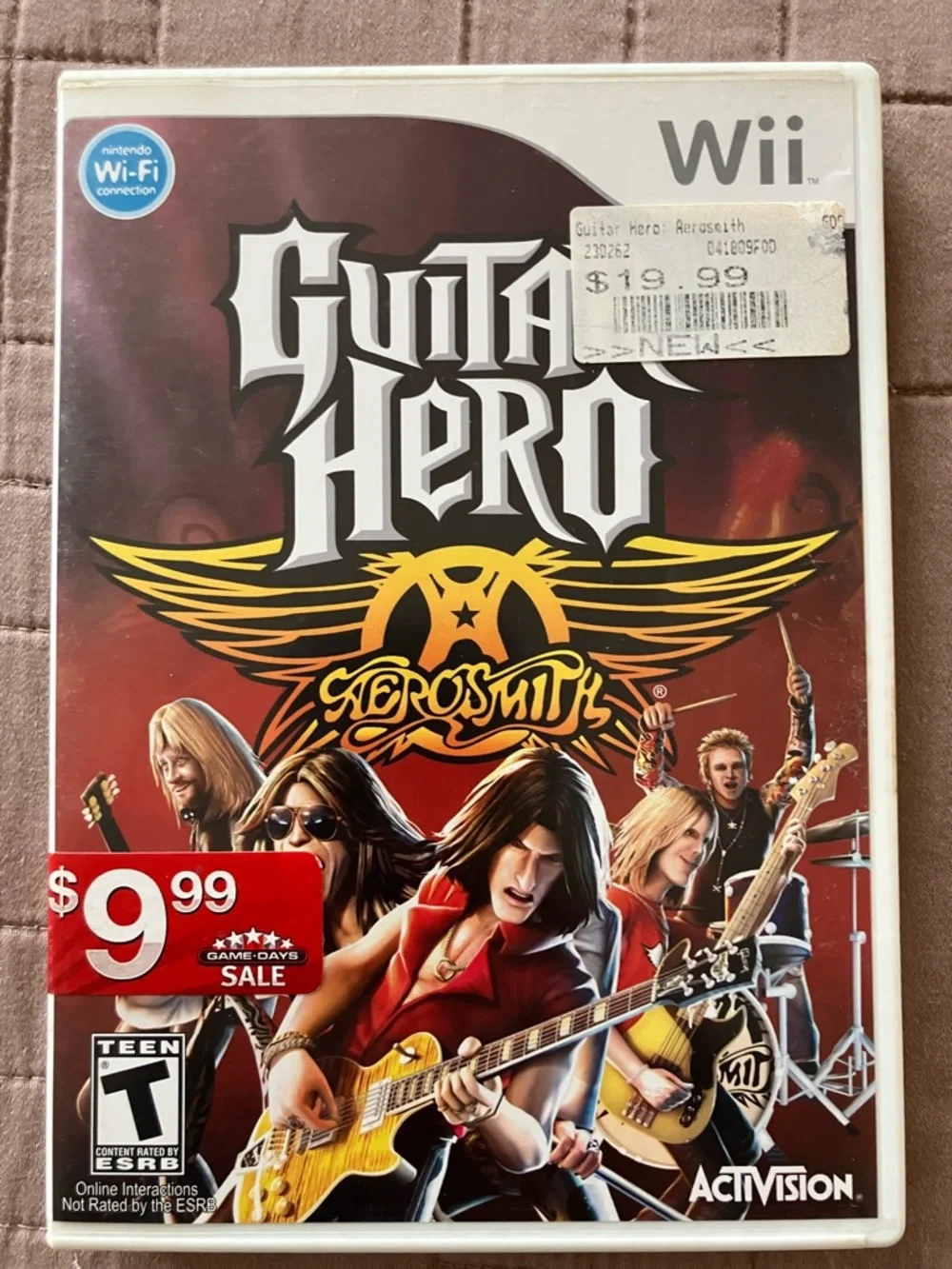 Guitar Hero: Aerosmith Wii Game - Red Cover